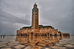 مسجد الحسن الثاني بالمغرب.
